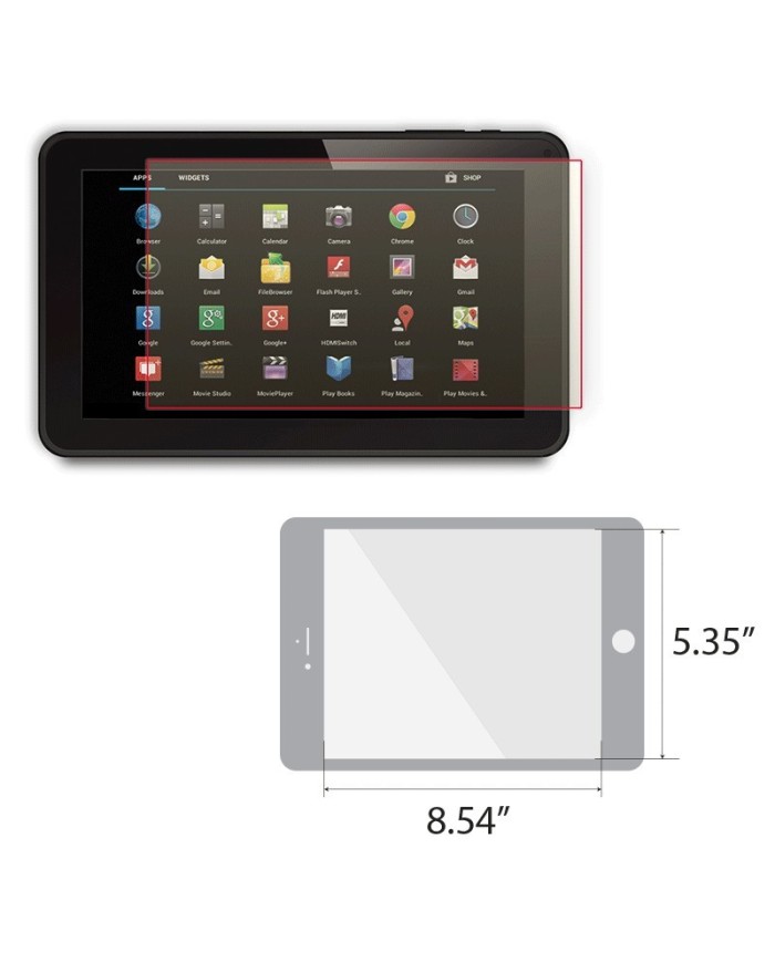 Reticare Blue Light Protector for Naxa 10.1” & Others