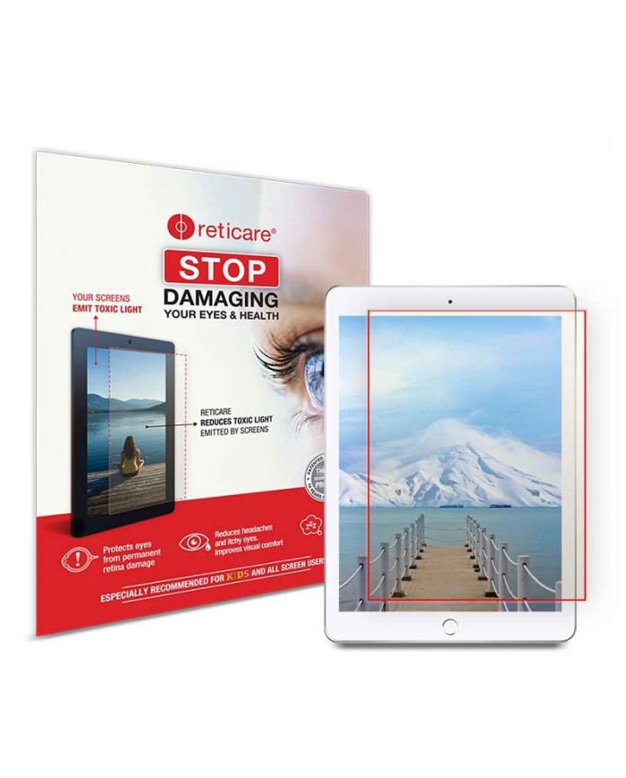 Reticare Blue Light Protector for iPads 9.7" White Border & Compatible Samsung Tablets