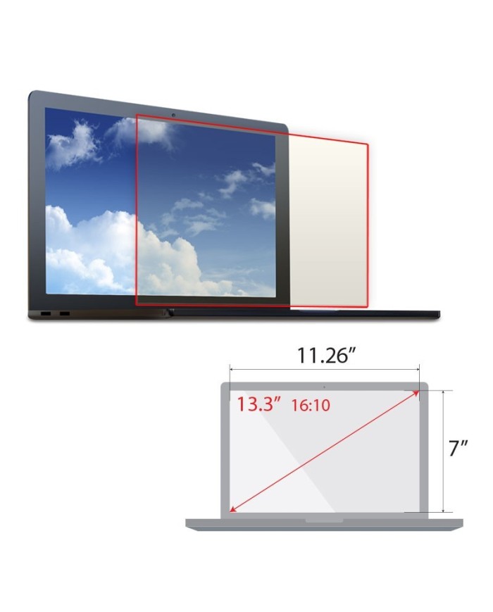 Reticare for Laptop (16:10) 13.3" (11.26"Wx7"H)
