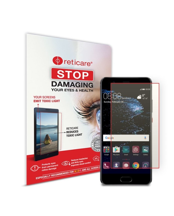 Reticare Blue Light Protector for iPhone 6,7,8 Plus, Huawei P10 Plus and other 5.5" Smartphones Reticare Blue Light Protector for iPhone 6,7,8 Plus, Huawei P10 Plus and other 5.5" Smartphones
