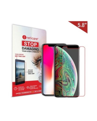 Reticare Blue Light Protector for Apple iPhone XS / X /11 Pro and Other 5.8" Smartphones Reticare Blue Light Protector for Apple iPhone XS / X /11 Pro and Other 5.8" Smartphones