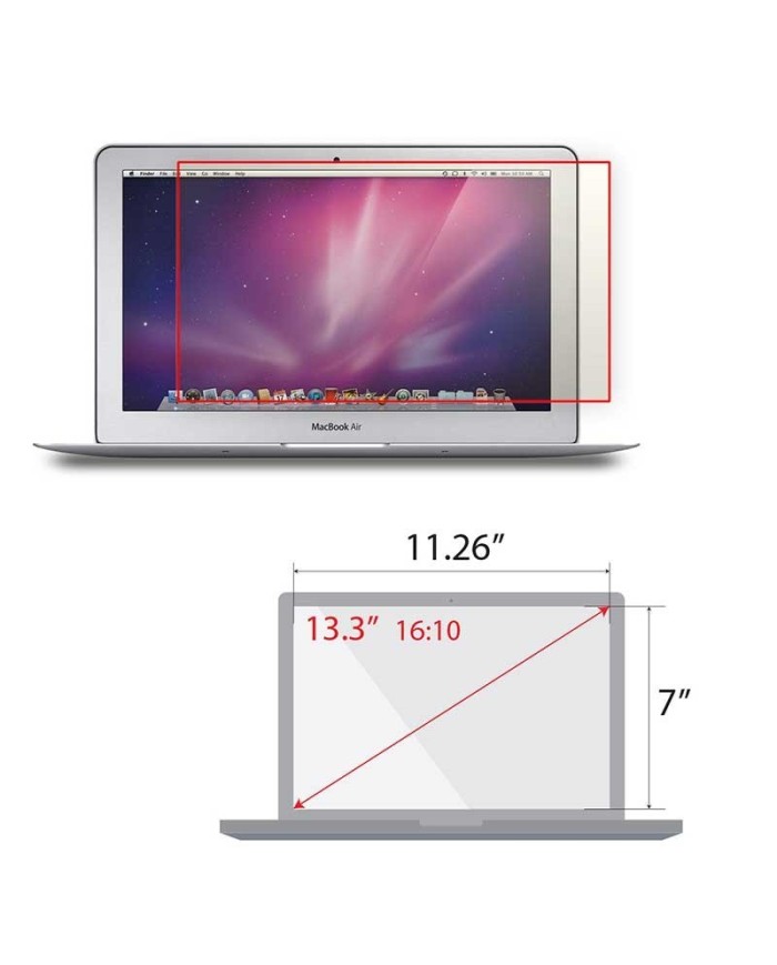 Reticare for MacBook Air 13.3" 16:10 (Lit part, no borders: 11.26"Wx7"H) Reticare for MacBook Air 13.3" 16:10 (Lit part, no borders: 11.26"Wx7"H)